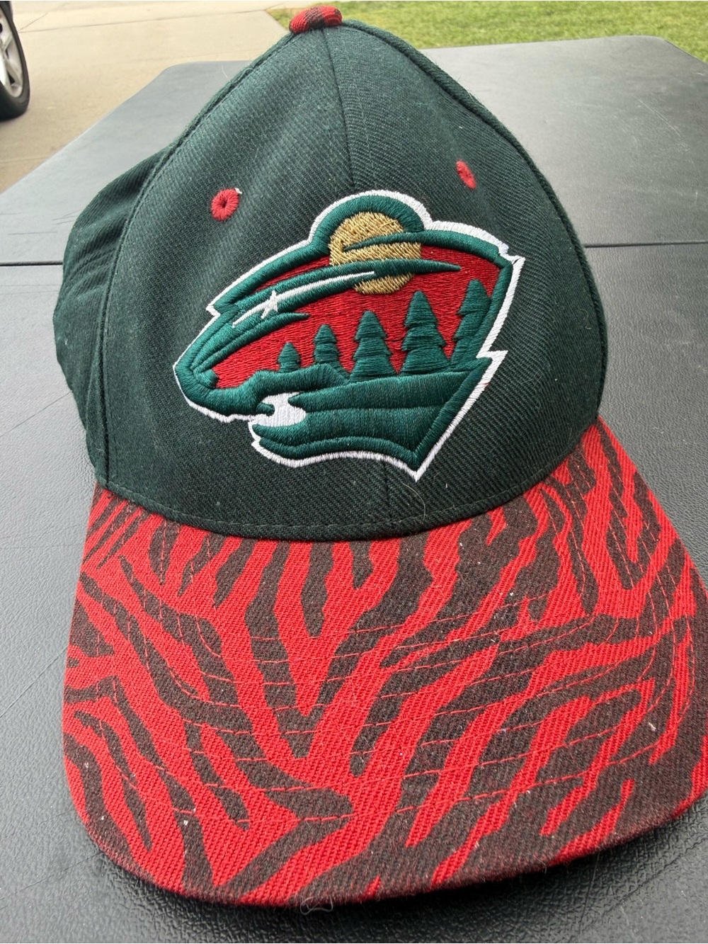 Vintage Zephyr Minnesota Wild Green & Red Logo Baseball Cap
